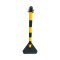 Plastic post |  40 mm, yellow/black | triangular base